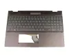 Keyboard incl. topcase DE (german) anthracite/grey with backlight original suitable for HP Spectre x360 15-ch000