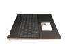 Keyboard incl. topcase DE (german) anthracite/grey with backlight original suitable for HP Spectre x360 15-ch000