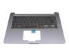 Keyboard incl. topcase DE (german) black/anthracite original suitable for Asus VivoBook R520UF