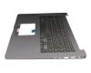 Keyboard incl. topcase DE (german) black/anthracite with backlight original suitable for Asus X510UN