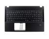 Keyboard incl. topcase DE (german) black/black Fingerprint original suitable for Asus Pro Essential P552LJ