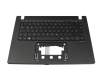Keyboard incl. topcase DE (german) black/black original suitable for Acer TravelMate P2 (TMP214-54)