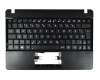 Keyboard incl. topcase DE (german) black/black original suitable for Asus F102BA