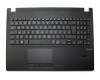 Keyboard incl. topcase DE (german) black/black original suitable for Asus Pro Essential PU551JF
