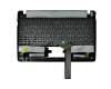 Keyboard incl. topcase DE (german) black/black original suitable for Asus R103BA