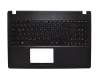 Keyboard incl. topcase DE (german) black/black original suitable for Asus R512CA