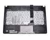 Keyboard incl. topcase DE (german) black/black original suitable for Asus X301A