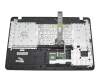 Keyboard incl. topcase DE (german) black/black original suitable for Asus X751LJ