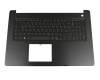 Keyboard incl. topcase DE (german) black/black original suitable for Dell Inspiron 17 (5770)