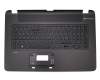 Keyboard incl. topcase DE (german) black/black original suitable for HP Pavilion 17-f100
