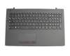 Keyboard incl. topcase DE (german) black/black original suitable for Lenovo V110-15IAP (80TG)
