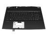 Keyboard incl. topcase DE (german) black/black original suitable for MSI GP76 10UE/10UG/10UH (MS-17K2)