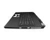 Keyboard incl. topcase DE (german) black/black original suitable for MSI GP76 10UE/10UG/10UH (MS-17K2)