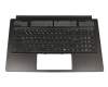 Keyboard incl. topcase DE (german) black/black original suitable for MSI GS75 Stealth 8SD/8SE/8SF/8SG (MS-17G1)