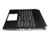 Keyboard incl. topcase DE (german) black/black original suitable for MSI GS75 Stealth 9SE/9SD/9SF/9SG (MS-17G1)