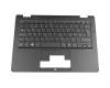 Keyboard incl. topcase DE (german) black/black original suitable for Medion Akoya E2225T (NT16H)