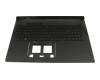 Keyboard incl. topcase DE (german) black/black/transparent/grey with backlight original suitable for Asus G834JZ