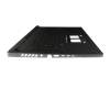 Keyboard incl. topcase DE (german) black/black/transparent/grey with backlight original suitable for Asus ROG Strix Scar 18 G834JYR