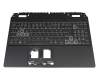 Keyboard incl. topcase DE (german) black/black with backlight (4060/4070) original suitable for Acer Nitro 5 (AN515-46)