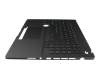 Keyboard incl. topcase DE (german) black/black with backlight (ASUS Dial) original suitable for Asus ProArt StudioBook 16 OLED H7600HM