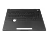 Keyboard incl. topcase DE (german) black/black with backlight (ASUS Dial) original suitable for Asus ProArt StudioBook Pro 16 OLED W7600H5A
