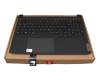Keyboard incl. topcase DE (german) black/black with backlight (BL RGB) original suitable for Lenovo IdeaPad Gaming 3-15IHU6 (82K1)