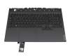 Keyboard incl. topcase DE (german) black/black with backlight RGB original suitable for Lenovo Legion 5-15ACH6H (82JU)