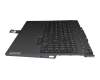 Keyboard incl. topcase DE (german) black/black with backlight RGB original suitable for Lenovo Legion 5-15ACH6H (82JU)