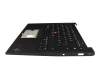 Keyboard incl. topcase DE (german) black/black with backlight and mouse-stick (Wi-Fi) original suitable for Lenovo ThinkPad X1 Carbon G10 (21CB)