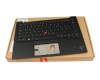 Keyboard incl. topcase DE (german) black/black with backlight and mouse-stick (Wi-Fi) original suitable for Lenovo ThinkPad X1 Carbon G10 (21CC)