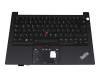 Keyboard incl. topcase DE (german) black/black with backlight and mouse-stick original suitable for Lenovo ThinkPad E14 G3 (20YD)