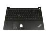 Keyboard incl. topcase DE (german) black/black with backlight and mouse-stick original suitable for Lenovo ThinkPad E15 Gen 2 (20T8/20T9)