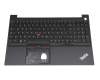 Keyboard incl. topcase DE (german) black/black with backlight and mouse-stick original suitable for Lenovo ThinkPad E15 Gen 2 (20TD/20TE)