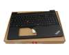 Keyboard incl. topcase DE (german) black/black with backlight and mouse-stick original suitable for Lenovo ThinkPad E16 G2 (21M5/21M6)