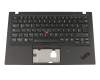 Keyboard incl. topcase DE (german) black/black with backlight and mouse-stick original suitable for Lenovo ThinkPad X1 Carbon 6th Gen (20KH/20KG)