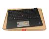 Keyboard incl. topcase DE (german) black/black with backlight and mouse-stick original suitable for Lenovo ThinkPad X1 Carbon G10 (21CB)