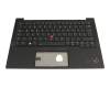 Keyboard incl. topcase DE (german) black/black with backlight and mouse-stick original suitable for Lenovo ThinkPad X1 Carbon Gen 11 (21HM/21HN)