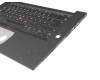 Keyboard incl. topcase DE (german) black/black with backlight and mouse-stick original suitable for Lenovo ThinkPad X1 Extreme (20MG/20MF)