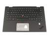 Keyboard incl. topcase DE (german) black/black with backlight and mouse-stick original suitable for Lenovo ThinkPad X1 Yoga 3rd Gen (20LD/20LE/20LF/20LG)