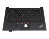 Keyboard incl. topcase DE (german) black/black with backlight and mouse-stick with on/off switch original suitable for Lenovo ThinkPad E14 Gen 2 (20T7)