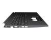 Keyboard incl. topcase DE (german) black/black with backlight original suitable for Acer Aspire 7 (A715-41G)