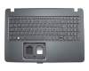 Keyboard incl. topcase DE (german) black/black with backlight original suitable for Acer Aspire F15 (F5-573)