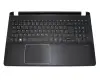 Keyboard incl. topcase DE (german) black/black with backlight original suitable for Acer Aspire V7-582PG