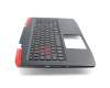 Keyboard incl. topcase DE (german) black/black with backlight original suitable for Acer Aspire VX 15 (VX5-591G)