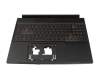 Keyboard incl. topcase DE (german) black/black with backlight original suitable for Acer Nitro V 16 (ANV16-41)