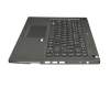 Keyboard incl. topcase DE (german) black/black with backlight original suitable for Acer TravelMate P4 (P449-G2-M)