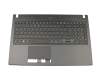 Keyboard incl. topcase DE (german) black/black with backlight original suitable for Acer TravelMate P6 (P658-G2-MG)