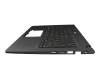 Keyboard incl. topcase DE (german) black/black with backlight original suitable for Acer TravelMate P6 (TMP614-51G-G2)