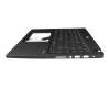 Keyboard incl. topcase DE (german) black/black with backlight original suitable for Acer TravelMate X3 (TMX3410-M)