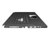 Keyboard incl. topcase DE (german) black/black with backlight original suitable for Asus FX516PC